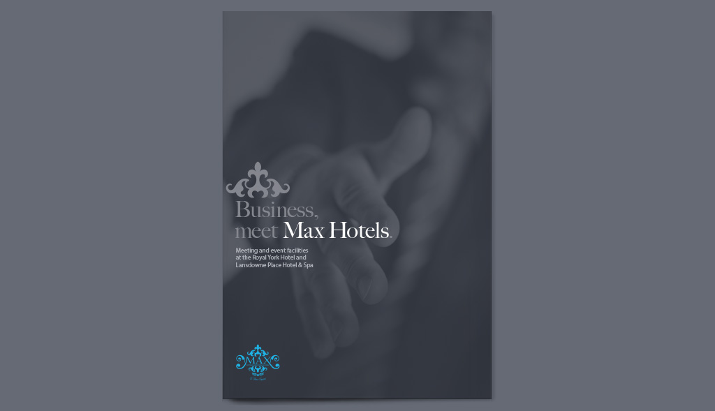 Brochure design for Max Hotels