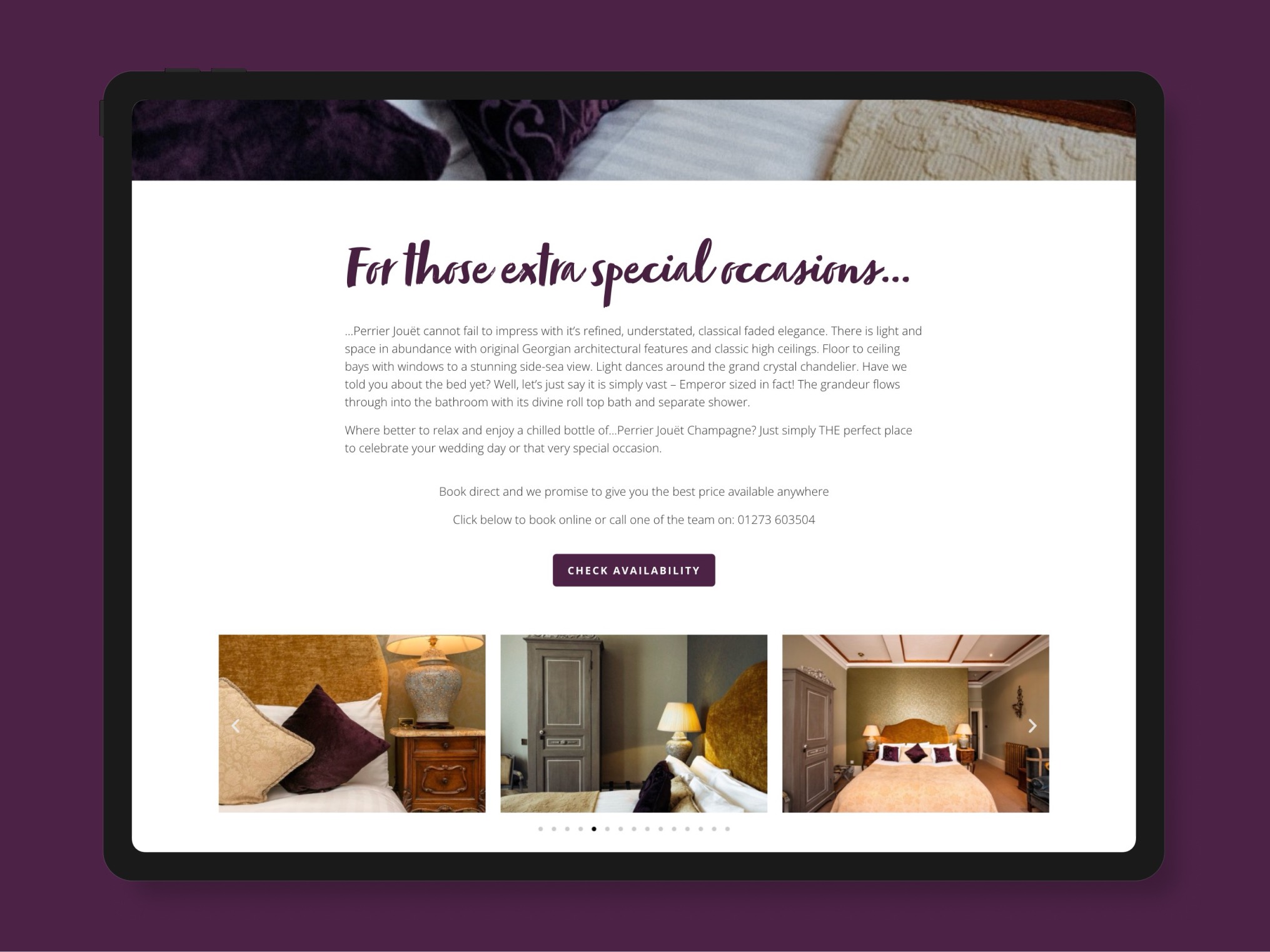 website design for Blanch House